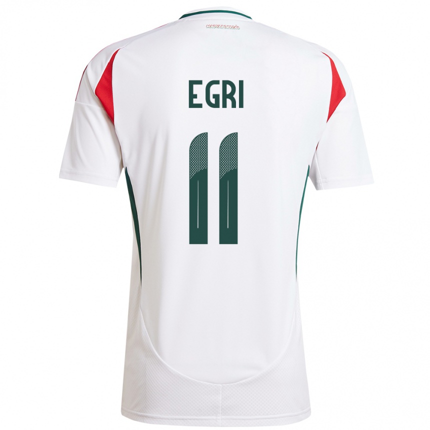 Kids Football Hungary Imre Egri #11 White Away Jersey 24-26 T-Shirt Nz