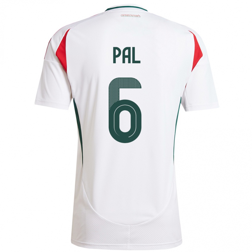 Kids Football Hungary Barna Pál #6 White Away Jersey 24-26 T-Shirt Nz