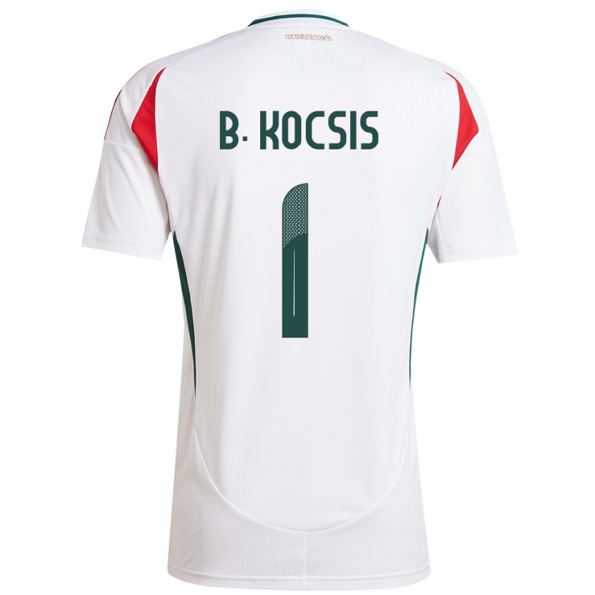 Kids Football Hungary Botond Kocsis #1 White Away Jersey 24-26 T-Shirt Nz