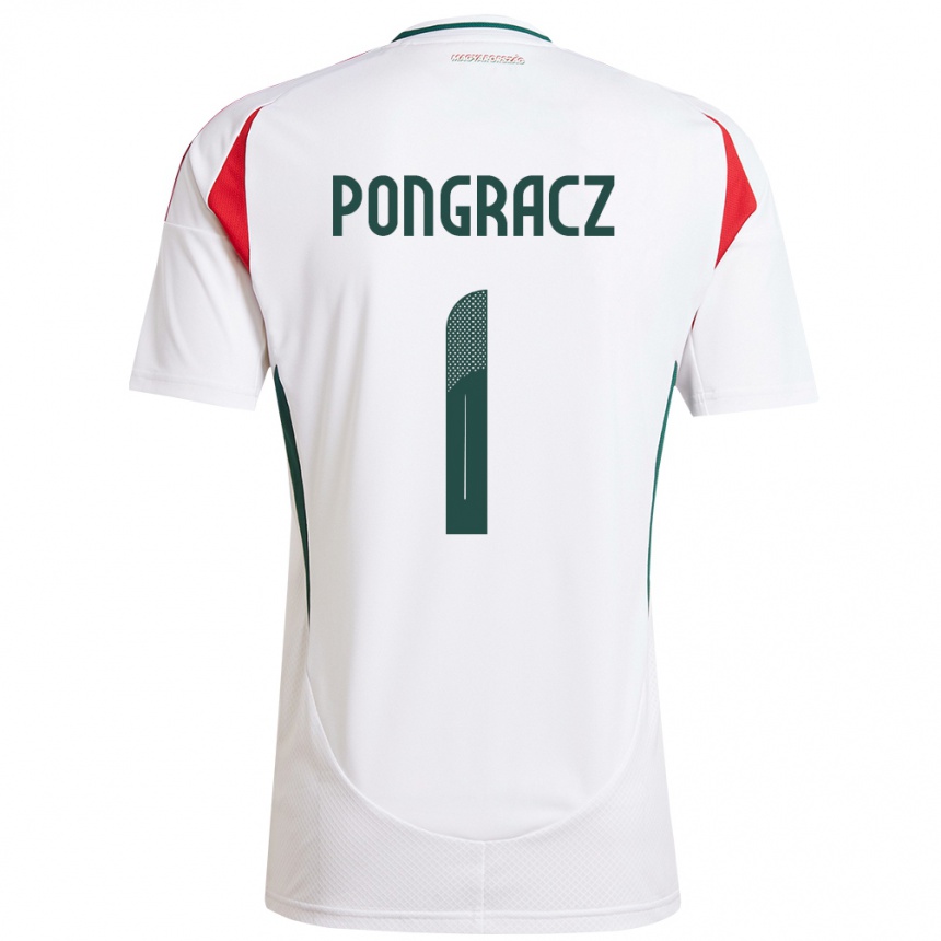 Kids Football Hungary Agness Pongracz #1 White Away Jersey 24-26 T-Shirt Nz