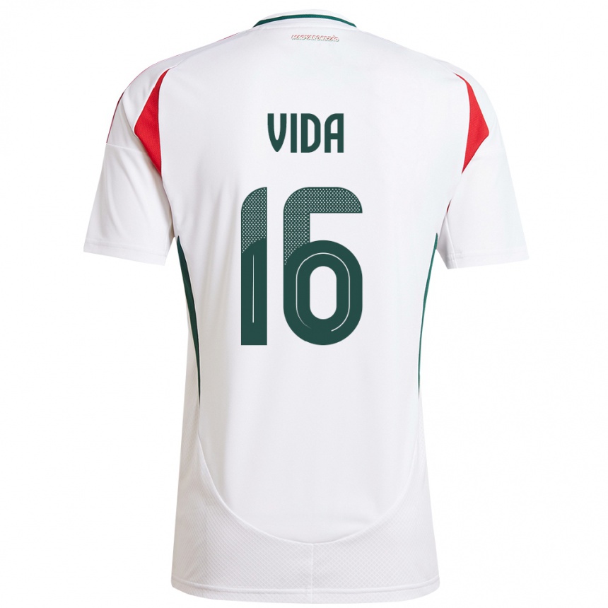 Kids Football Hungary Boglárka Vida #16 White Away Jersey 24-26 T-Shirt Nz