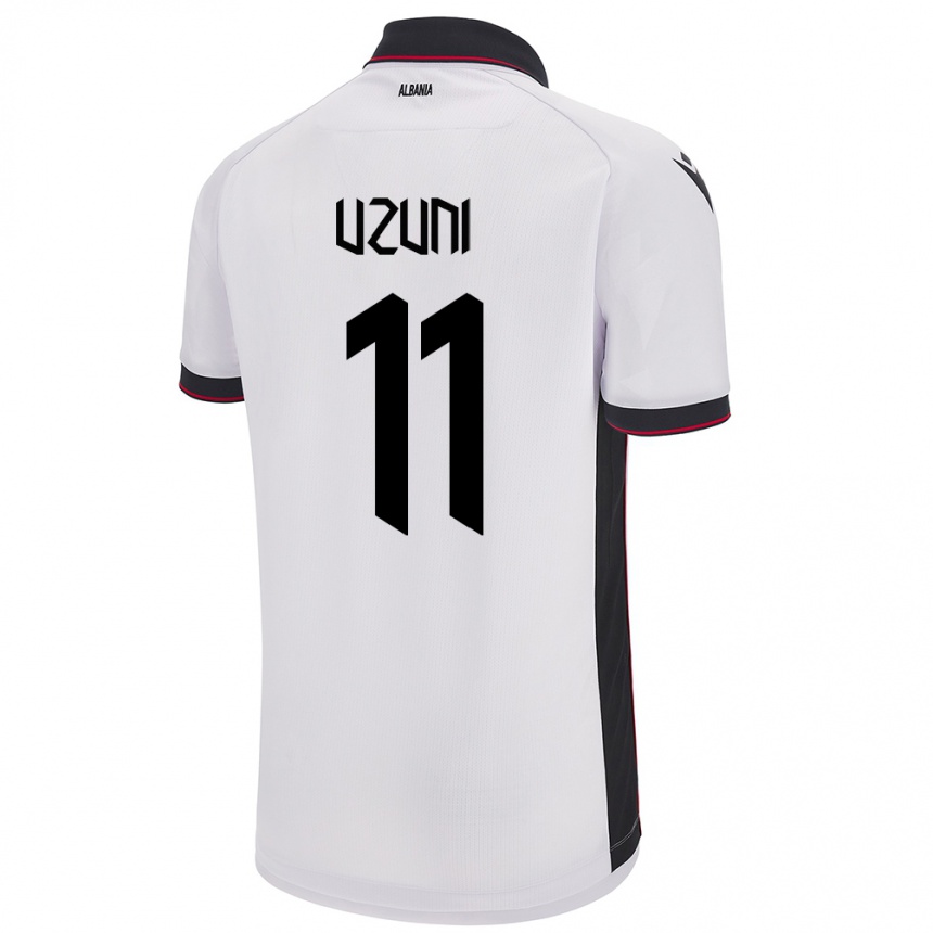 Kids Football Albania Myrto Uzuni #11 White Away Jersey 24-26 T-Shirt Nz