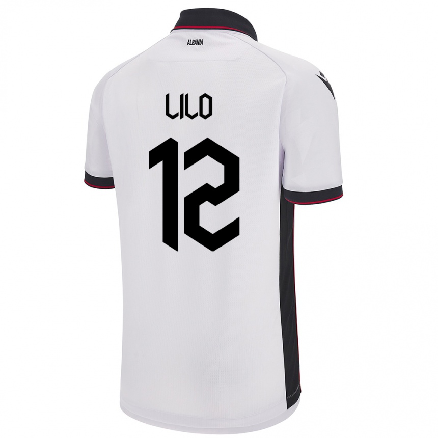 Kids Football Albania Klidman Lilo #12 White Away Jersey 24-26 T-Shirt Nz