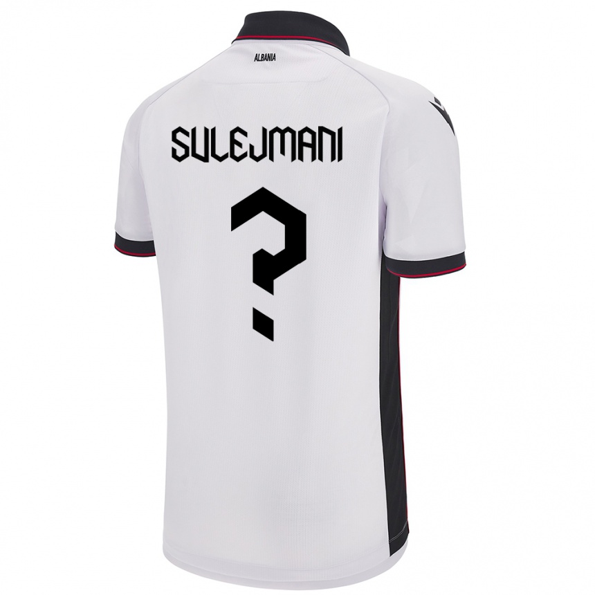 Kids Football Albania Muhadin Sulejmani #0 White Away Jersey 24-26 T-Shirt Nz