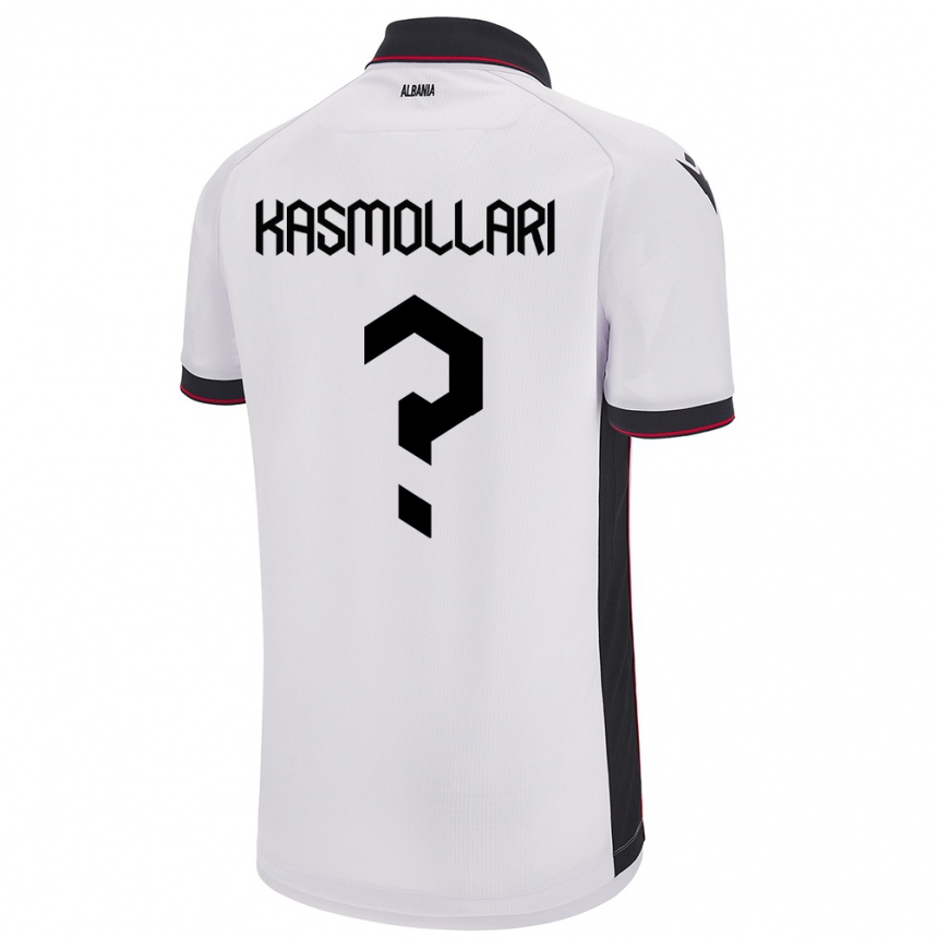 Kids Football Albania Oresti Kasmollari #0 White Away Jersey 24-26 T-Shirt Nz