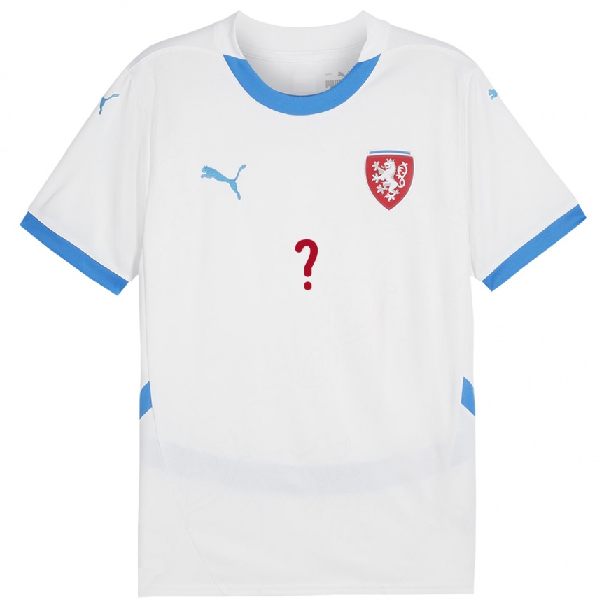 Kids Football Czech Republic Your Name #0 White Away Jersey 24-26 T-Shirt Nz