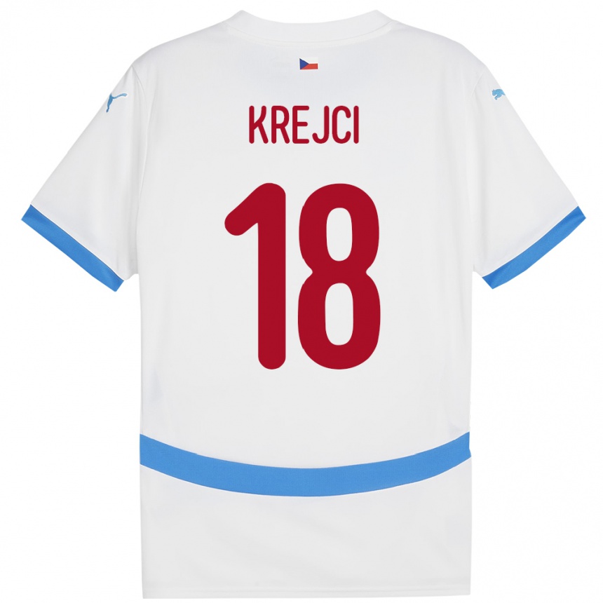 Kids Football Czech Republic Ladislav Krejci #18 White Away Jersey 24-26 T-Shirt Nz