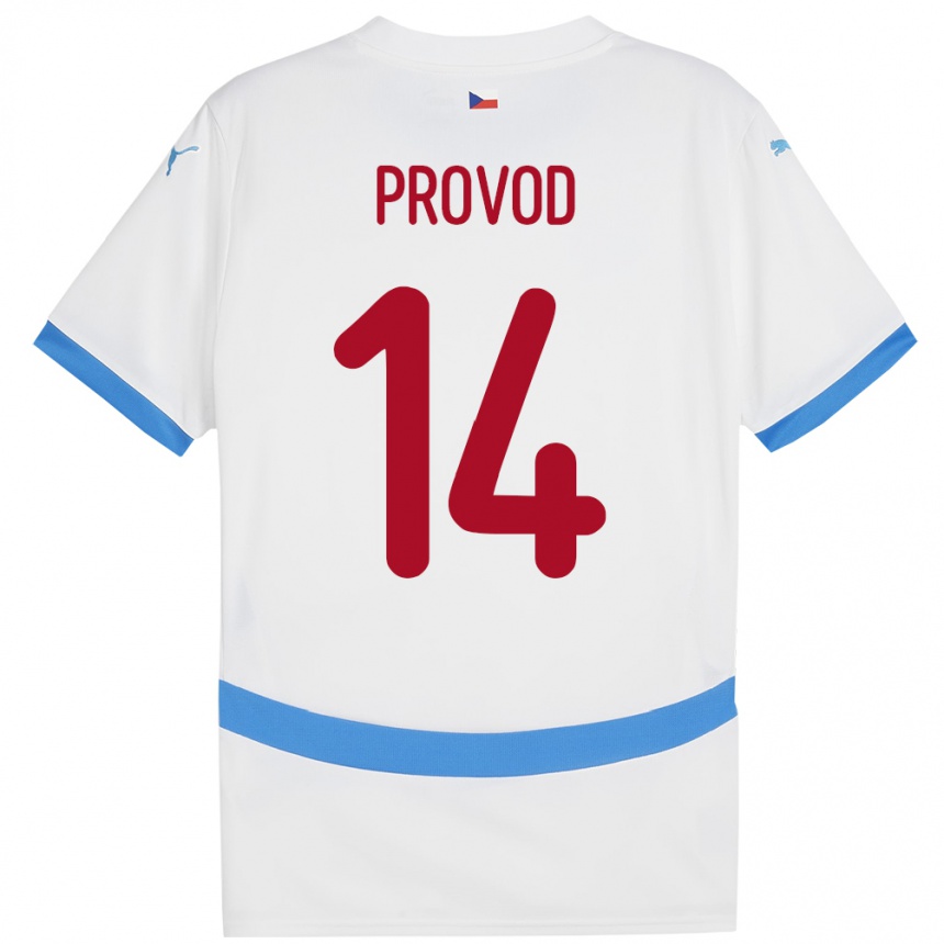 Kids Football Czech Republic Lukas Provod #14 White Away Jersey 24-26 T-Shirt Nz