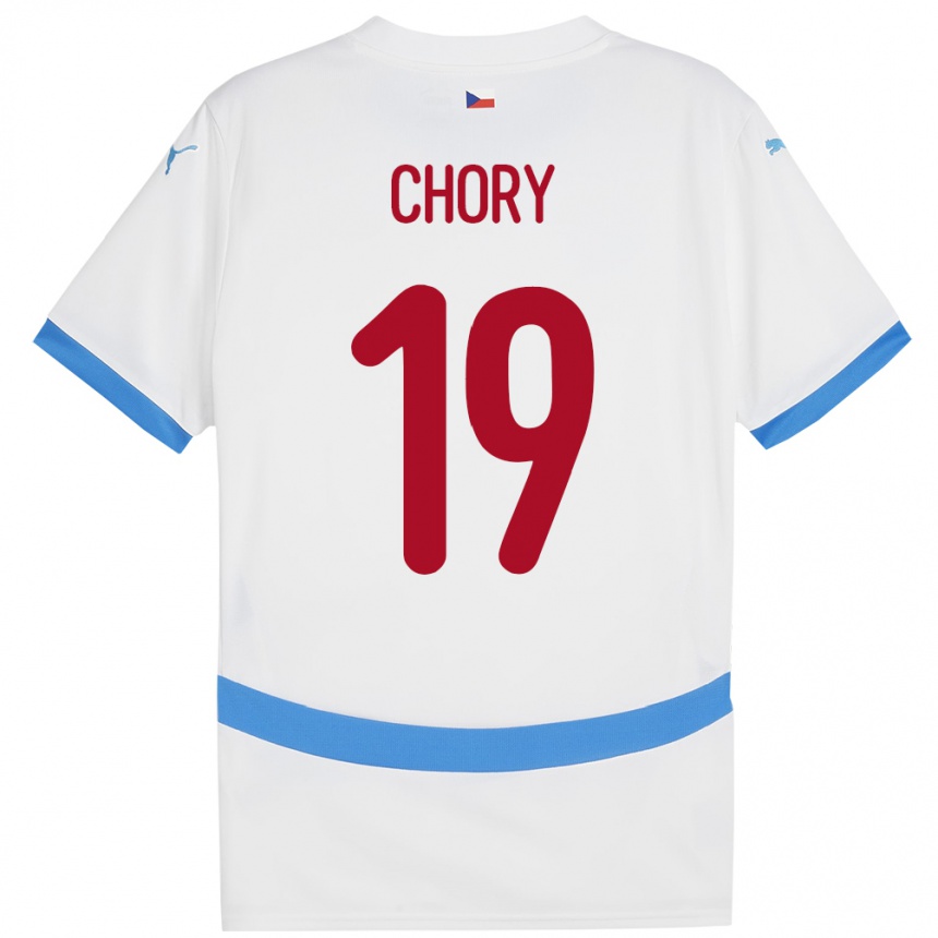 Kids Football Czech Republic Tomas Chory #19 White Away Jersey 24-26 T-Shirt Nz