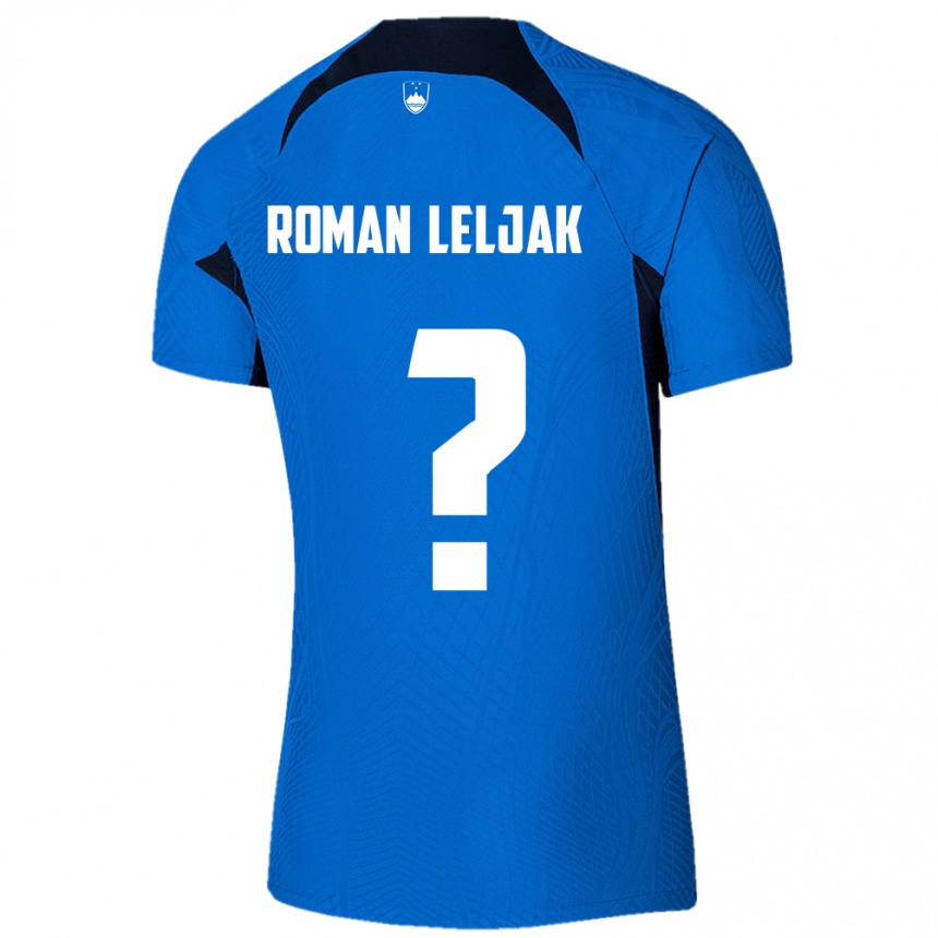 Kids Football Slovenia Nejc Roman Leljak #0 Blue Away Jersey 24-26 T-Shirt Nz