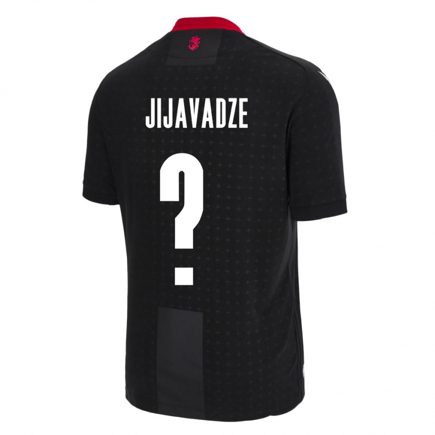 Kids Football Georgia Erekle Jijavadze #0 Black Away Jersey 24-26 T-Shirt Nz