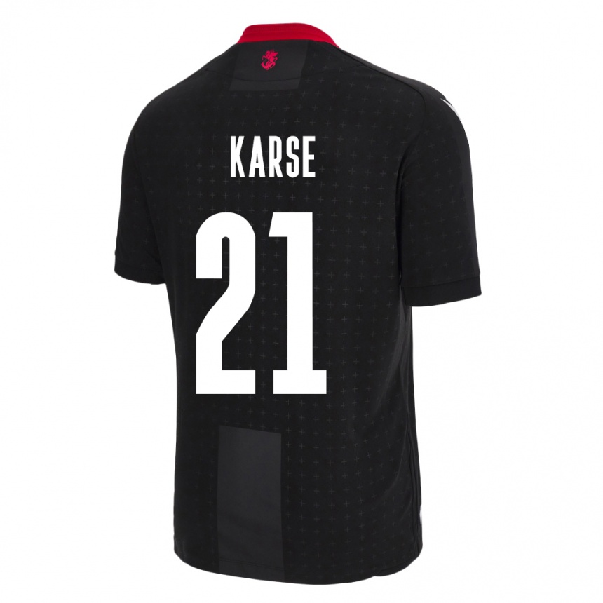 Kids Football Georgia Karse #21 Black Away Jersey 24-26 T-Shirt Nz