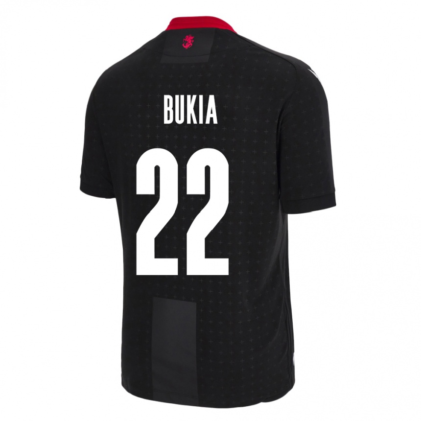 Kids Football Georgia Davit Bukia #22 Black Away Jersey 24-26 T-Shirt Nz