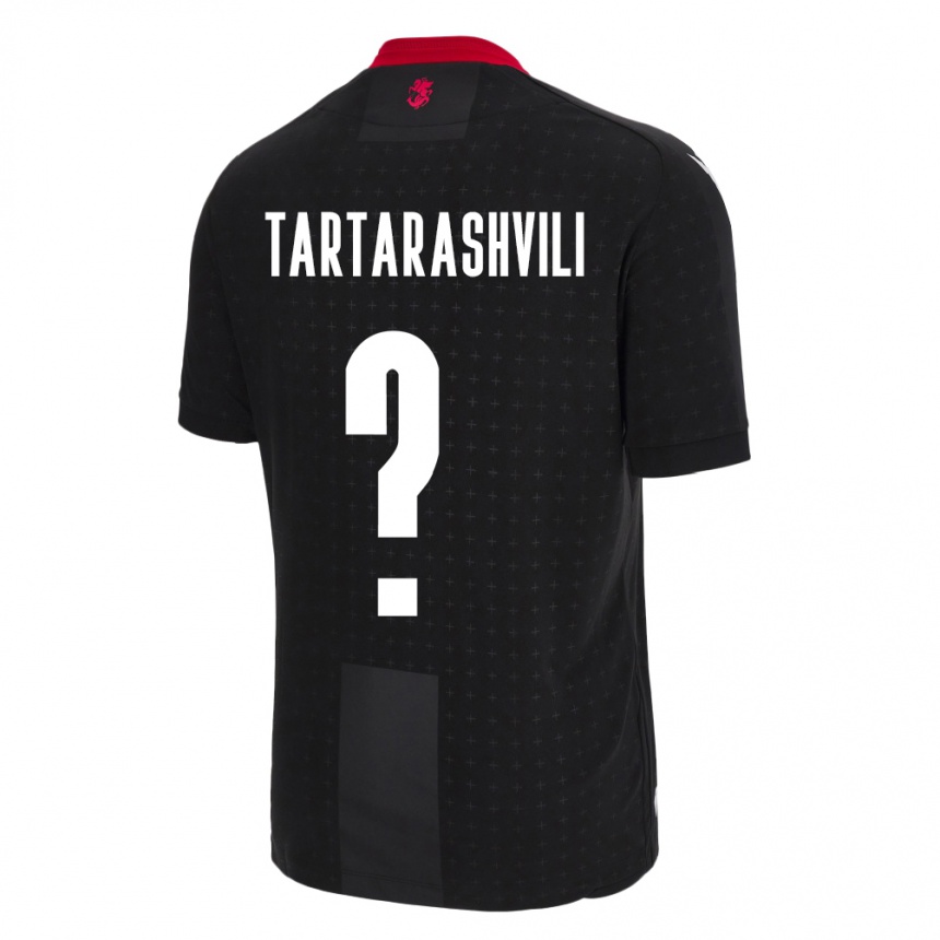 Kids Football Georgia Saba Tartarashvili #0 Black Away Jersey 24-26 T-Shirt Nz