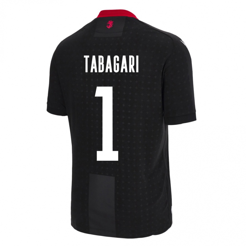 Kids Football Georgia Eka Tabagari #1 Black Away Jersey 24-26 T-Shirt Nz