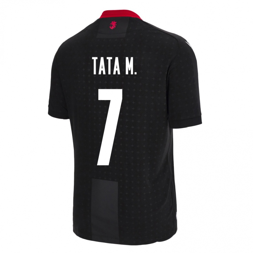 Kids Football Georgia Tata Matveeva #7 Black Away Jersey 24-26 T-Shirt Nz