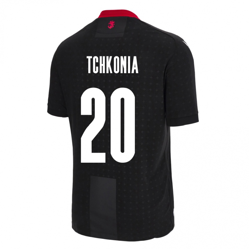 Kids Football Georgia Khatia Tchkonia #20 Black Away Jersey 24-26 T-Shirt Nz