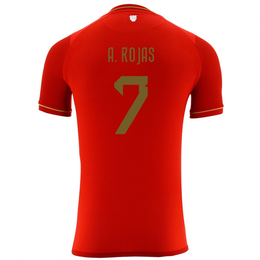 Kids Football Bolivia Ana Paula Rojas #7 Red Away Jersey 24-26 T-Shirt Nz