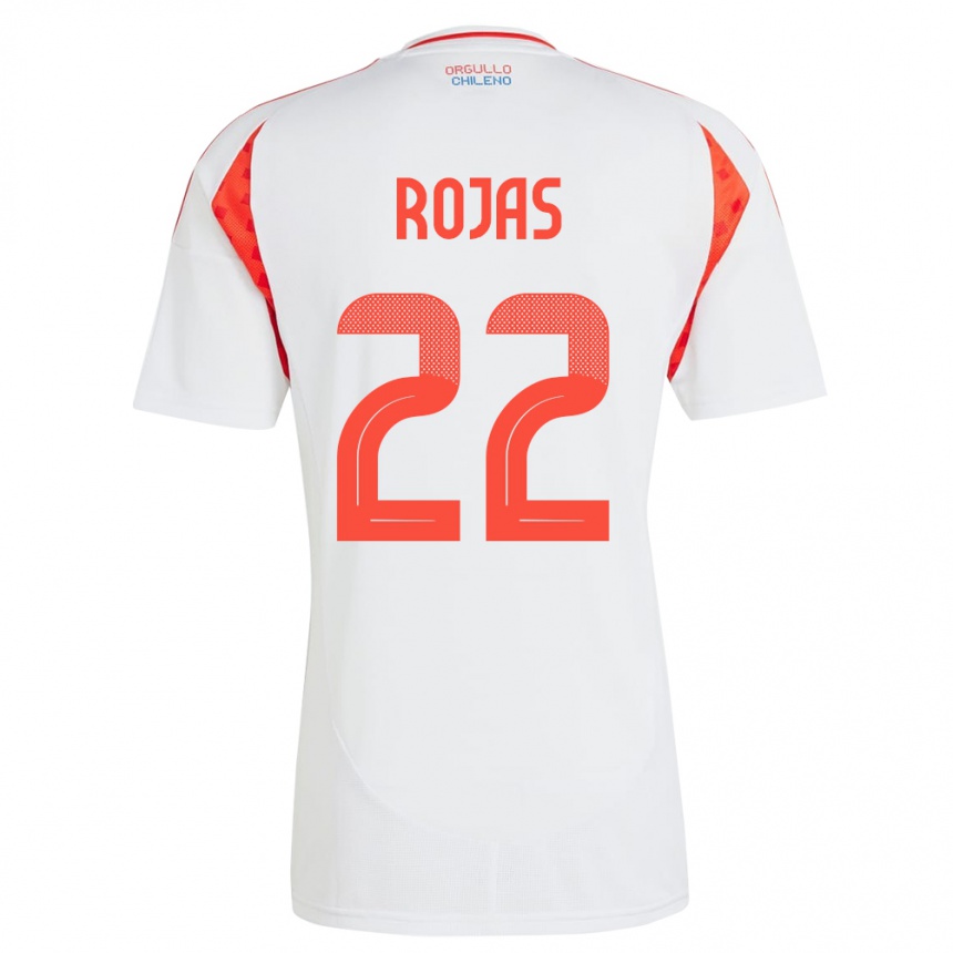 Kids Football Chile Jeyson Rojas #22 White Away Jersey 24-26 T-Shirt Nz