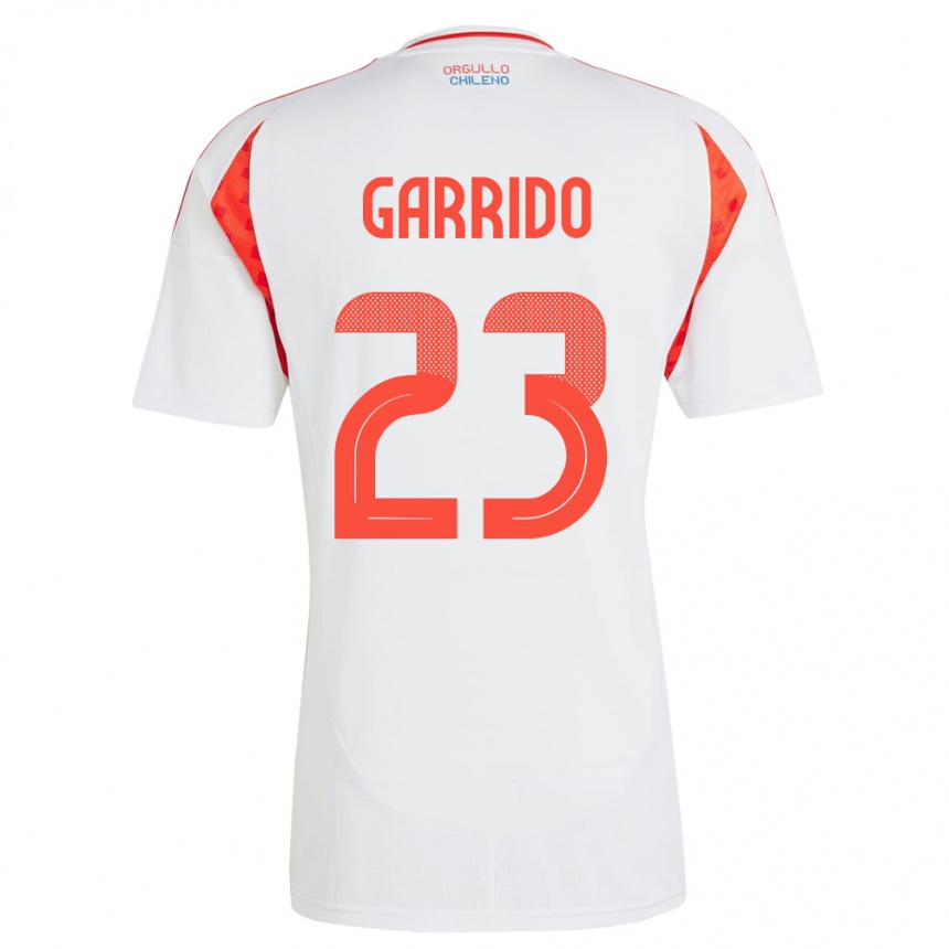 Kids Football Chile Pedro Garrido #23 White Away Jersey 24-26 T-Shirt Nz