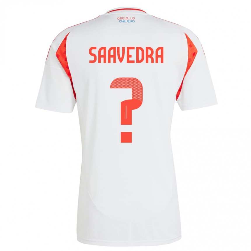 Kids Football Chile Danilo Saavedra #0 White Away Jersey 24-26 T-Shirt Nz