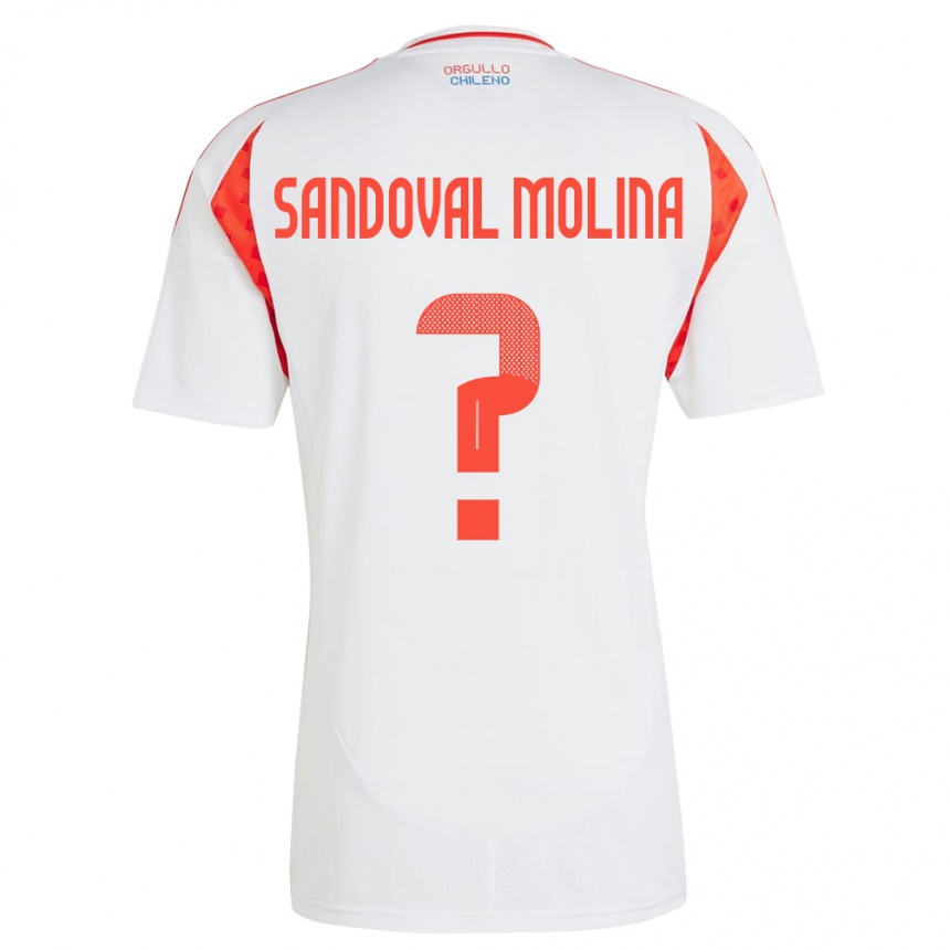 Kids Football Chile Mario Sandoval Molina #0 White Away Jersey 24-26 T-Shirt Nz