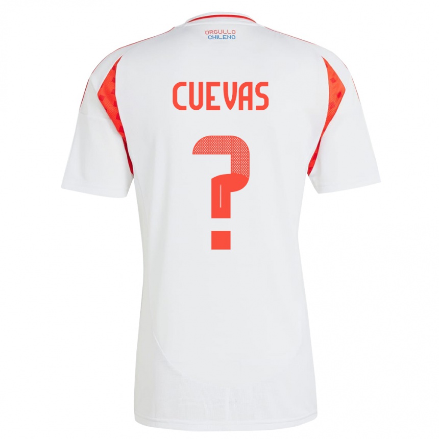 Kids Football Chile Yastin Cuevas #0 White Away Jersey 24-26 T-Shirt Nz