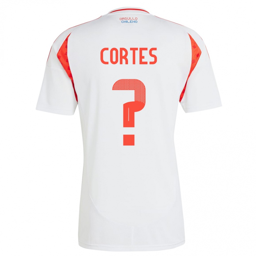 Kids Football Chile Millaray Cortés #0 White Away Jersey 24-26 T-Shirt Nz