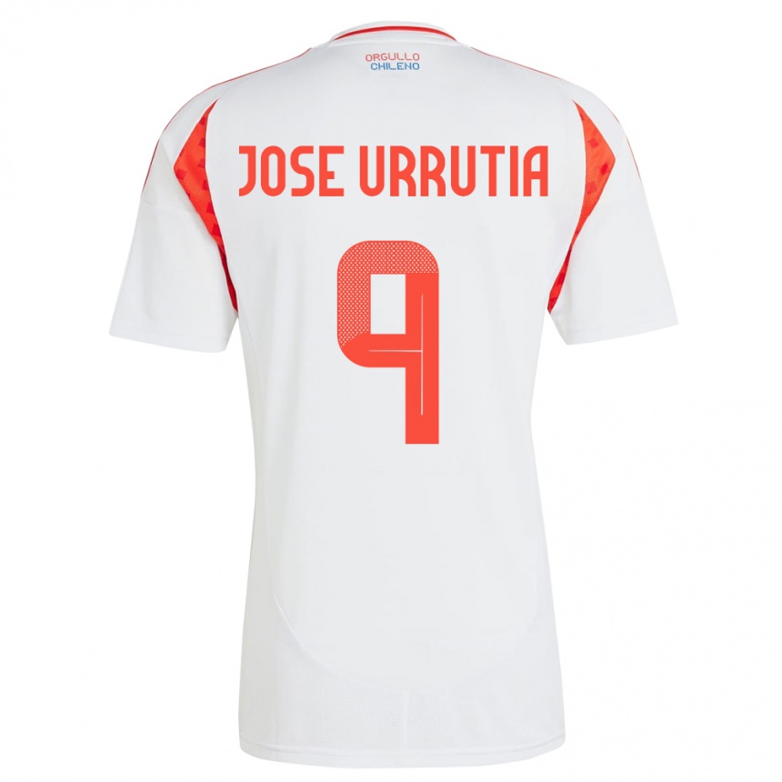 Kids Football Chile María José Urrutia #9 White Away Jersey 24-26 T-Shirt Nz