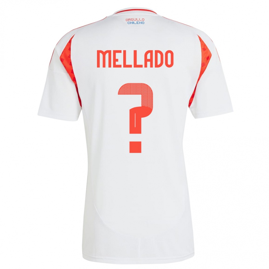 Kids Football Chile Catalina Mellado #0 White Away Jersey 24-26 T-Shirt Nz