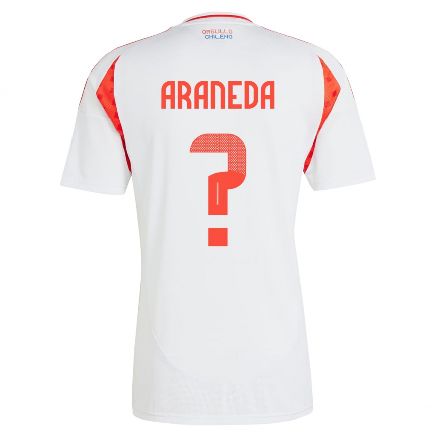 Kids Football Chile Arantxa Araneda #0 White Away Jersey 24-26 T-Shirt Nz