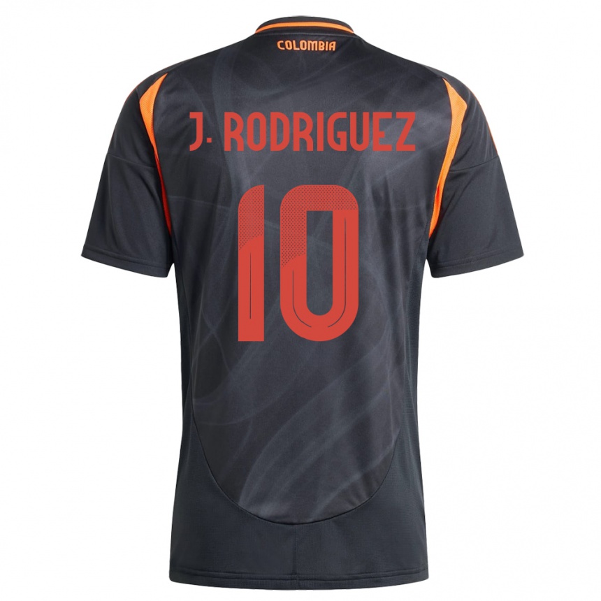 Kids Football Colombia James Rodríguez #10 Black Away Jersey 24-26 T-Shirt Nz