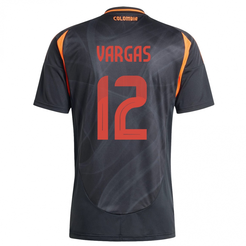 Kids Football Colombia Camilo Vargas #12 Black Away Jersey 24-26 T-Shirt Nz