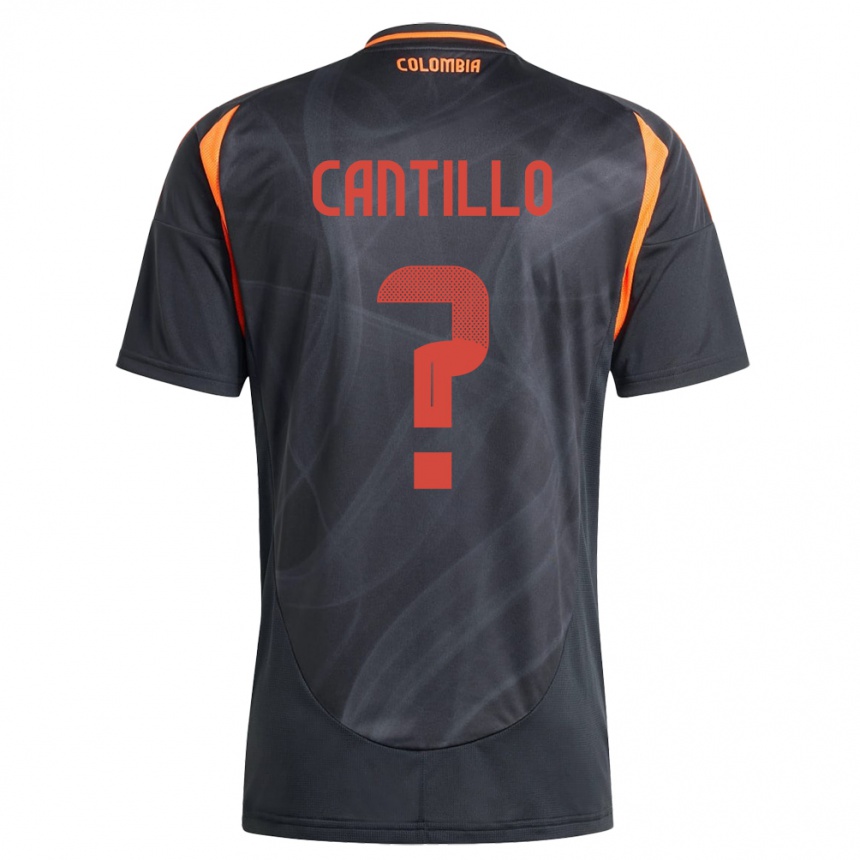 Kids Football Colombia Carlos Cantillo #0 Black Away Jersey 24-26 T-Shirt Nz