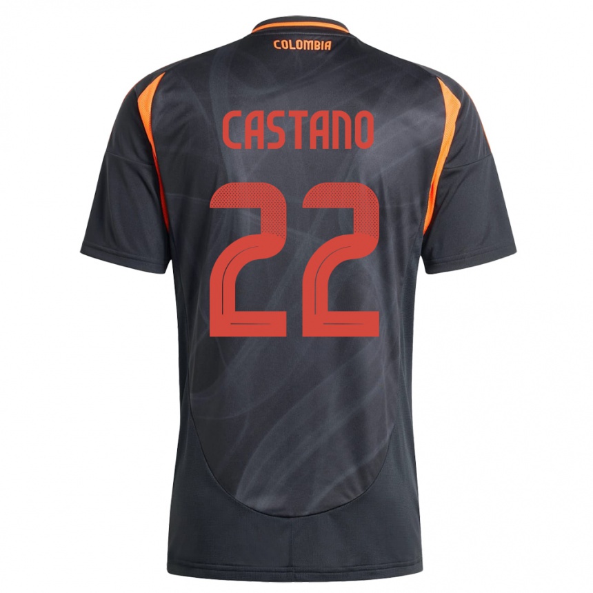 Kids Football Colombia Stefany Castaño #22 Black Away Jersey 24-26 T-Shirt Nz