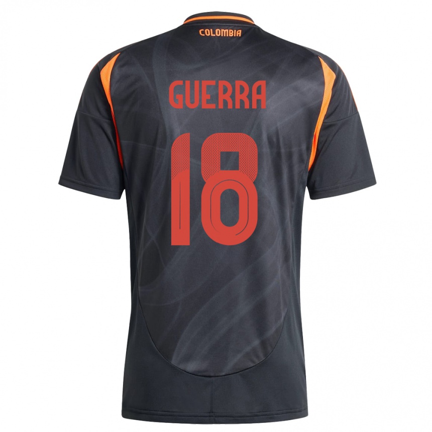 Kids Football Colombia Ingrid Guerra #18 Black Away Jersey 24-26 T-Shirt Nz