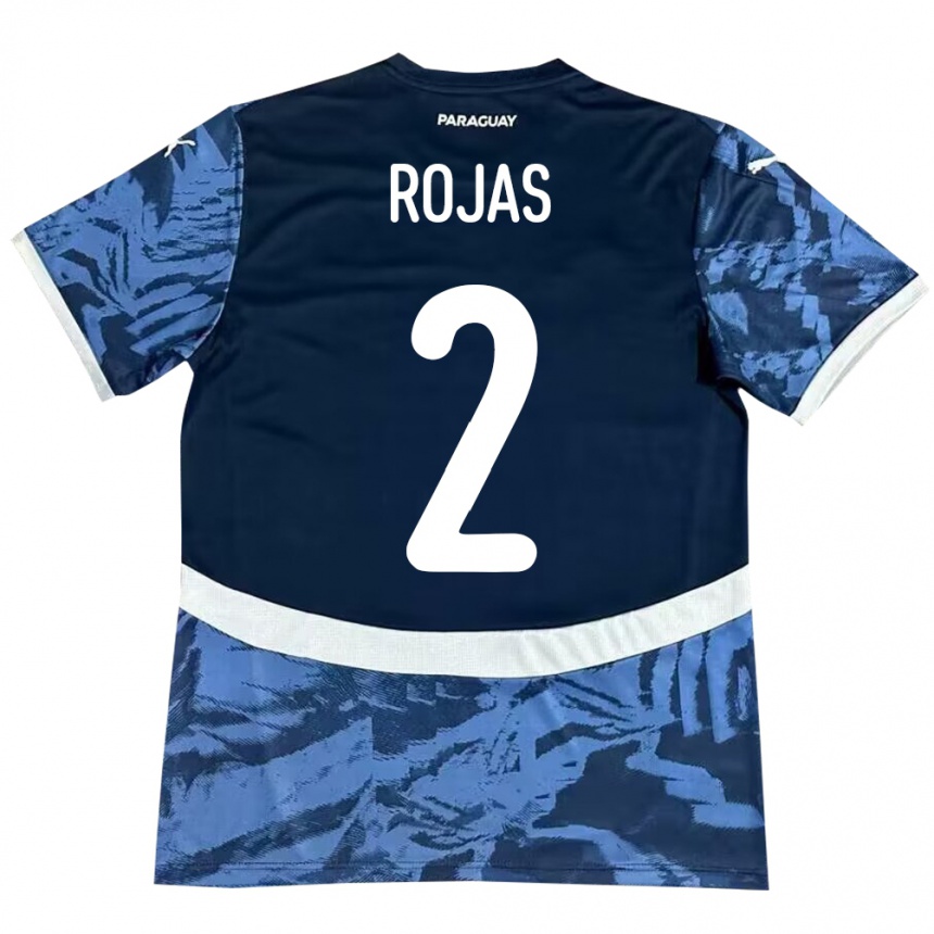 Kids Football Paraguay Robert Rojas #2 Blue Away Jersey 24-26 T-Shirt Nz