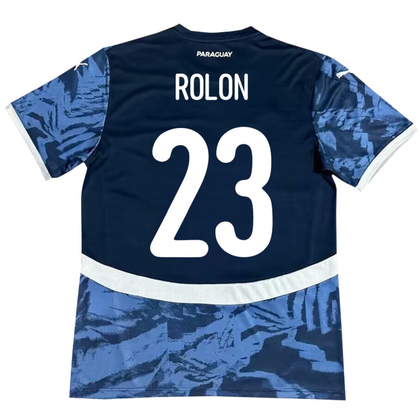 Kids Football Paraguay Luis Rolón #23 Blue Away Jersey 24-26 T-Shirt Nz