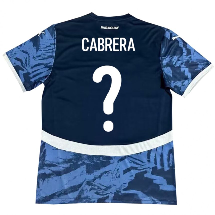 Kids Football Paraguay Ivan Cabrera #0 Blue Away Jersey 24-26 T-Shirt Nz