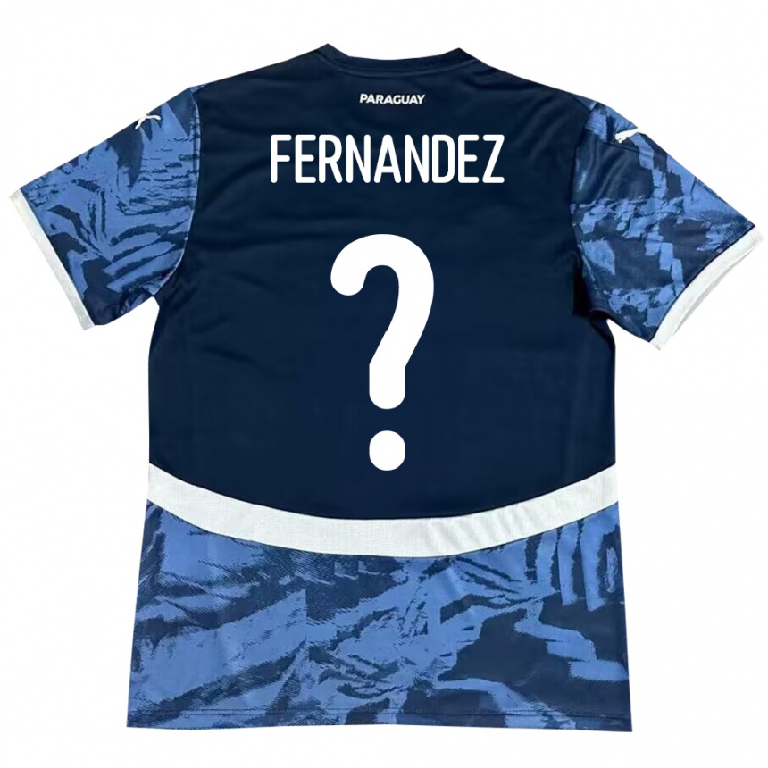 Kids Football Paraguay Diego Fernández #0 Blue Away Jersey 24-26 T-Shirt Nz