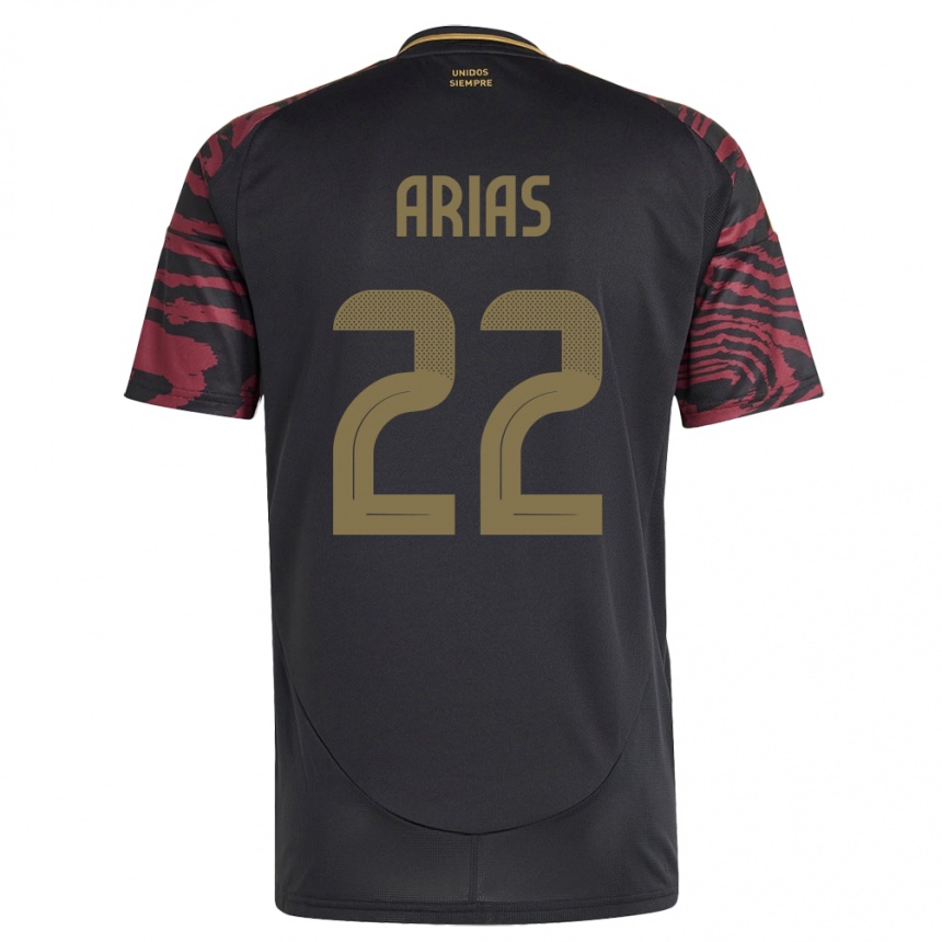 Kids Football Peru Brian Arias #22 Black Away Jersey 24-26 T-Shirt Nz