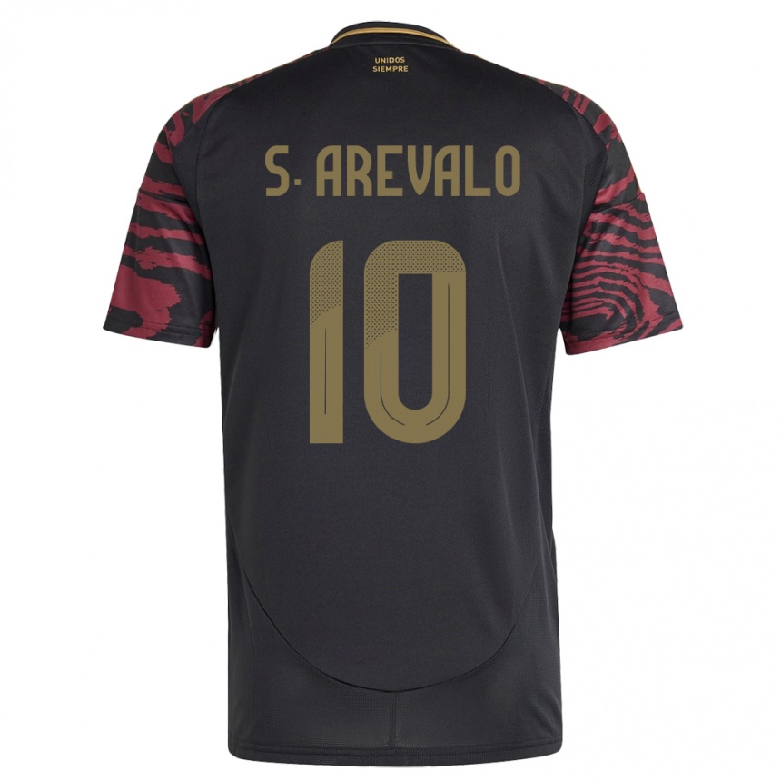 Kids Football Peru Sandra Arévalo #10 Black Away Jersey 24-26 T-Shirt Nz