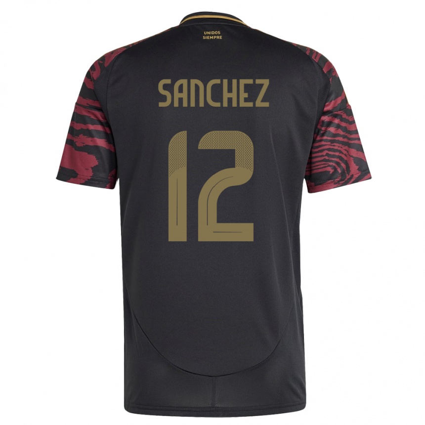 Kids Football Peru Maryory Sánchez #12 Black Away Jersey 24-26 T-Shirt Nz