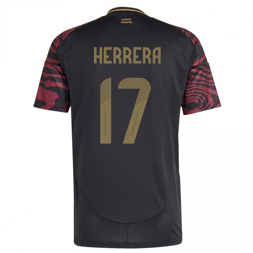 Kids Football Peru Fabiola Herrera #17 Black Away Jersey 24-26 T-Shirt Nz