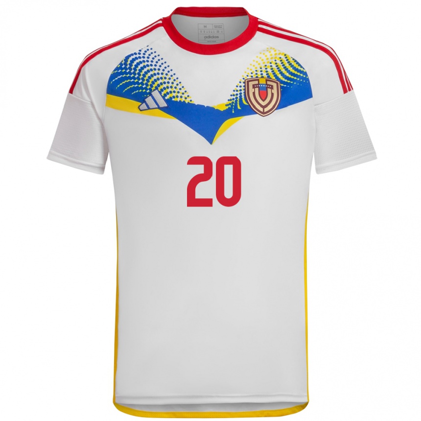 Kids Football Venezuela Rómulo Otero #20 White Away Jersey 24-26 T-Shirt Nz