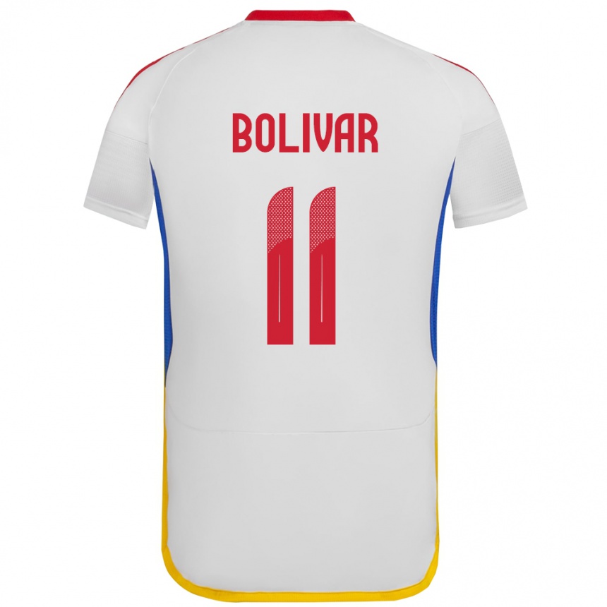 Kids Football Venezuela Jovanny Bolívar #11 White Away Jersey 24-26 T-Shirt Nz