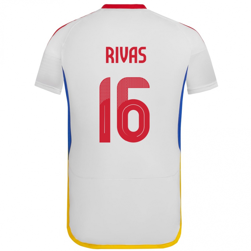 Kids Football Venezuela Renne Rivas #16 White Away Jersey 24-26 T-Shirt Nz