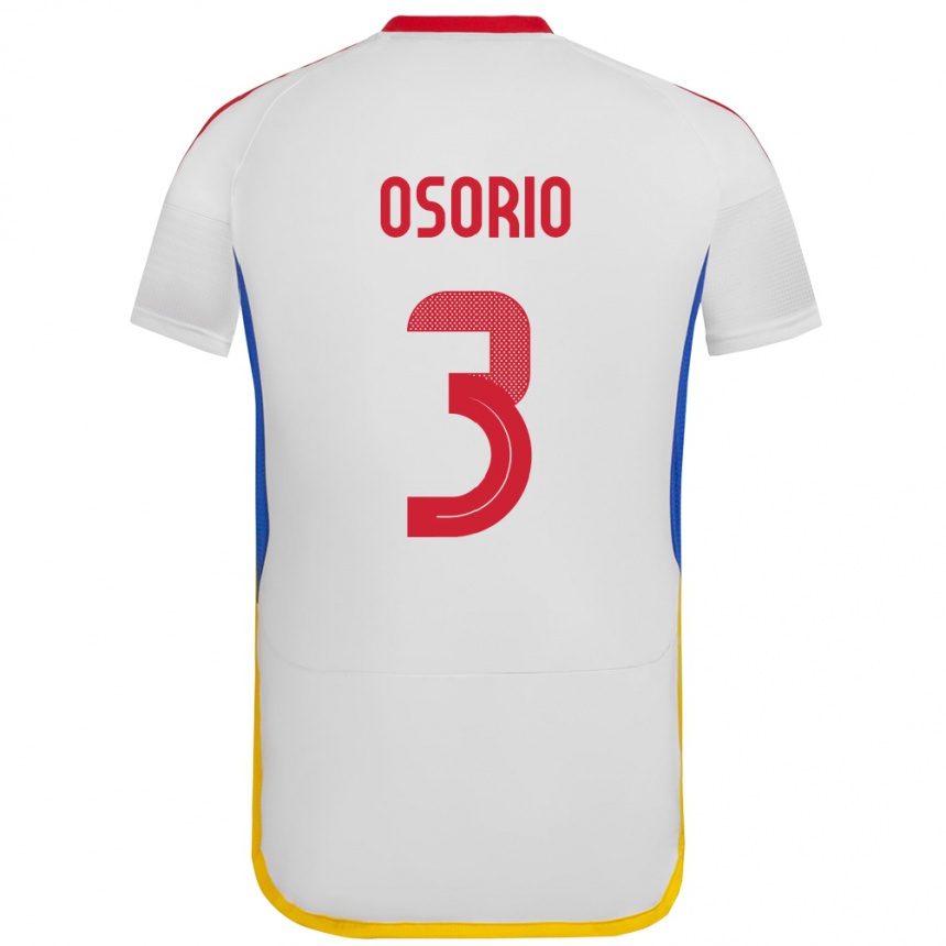 Kids Football Venezuela Yordan Osorio #3 White Away Jersey 24-26 T-Shirt Nz