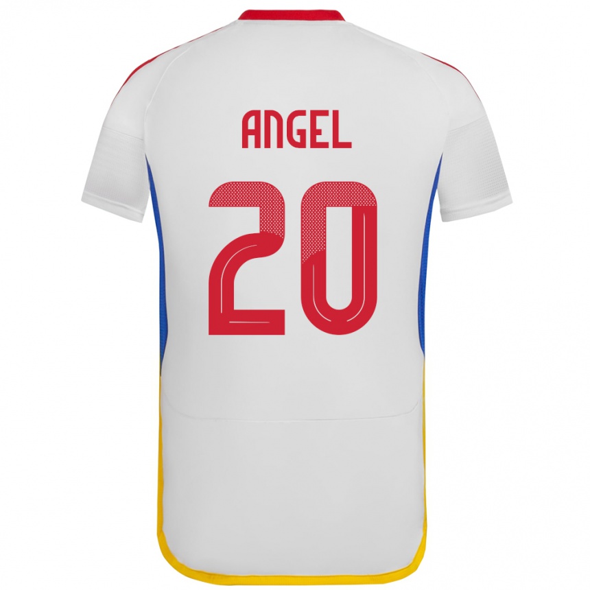 Kids Football Venezuela Wilker Ángel #20 White Away Jersey 24-26 T-Shirt Nz