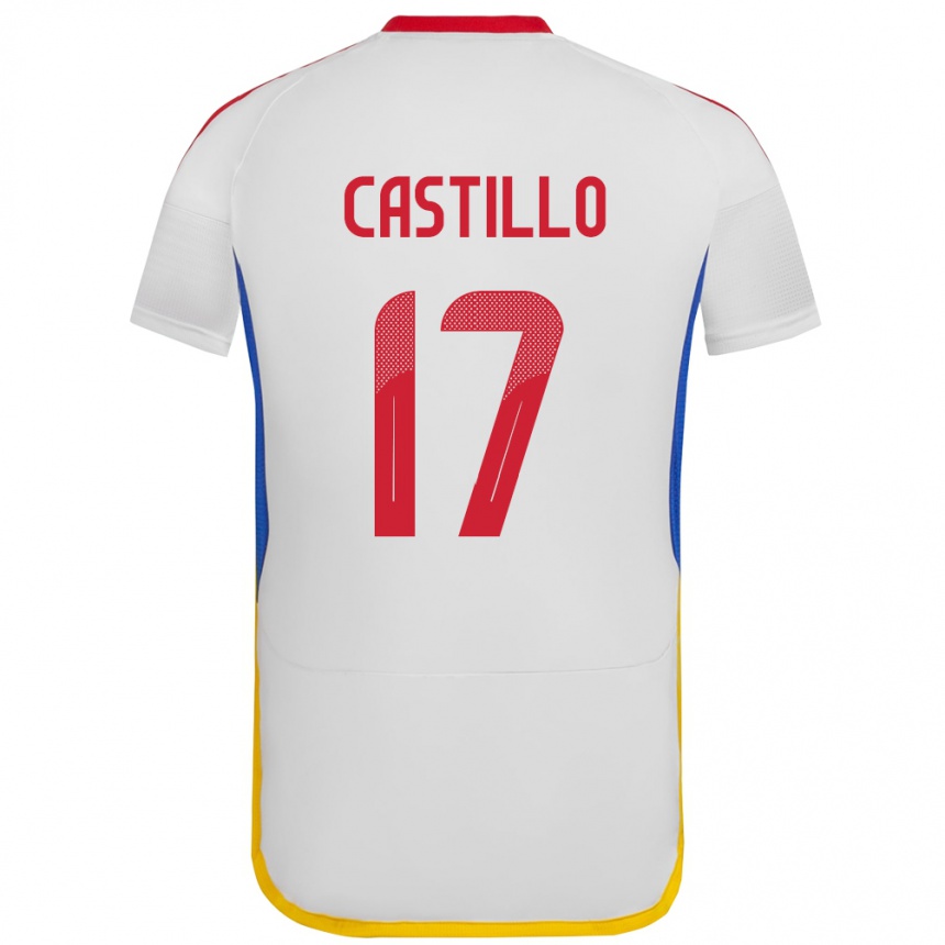 Kids Football Venezuela Edson Castillo #17 White Away Jersey 24-26 T-Shirt Nz